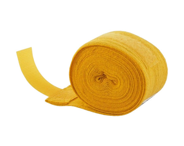 Боксерські бинти для рук PowerSystem Boxing Wraps жовті 4 метри Київ - фото 4