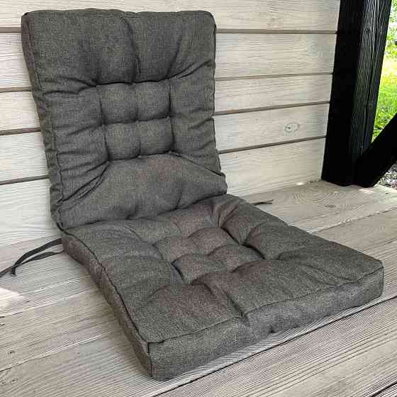 Подушка для стільців (50x120х8 см) подвійна Decorator Sawana колір сірий 84-163 Київ