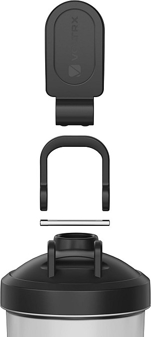 Шейкер спортивний електричний VOLTRX Merger 700 мл. Black Каменское - изображение 9