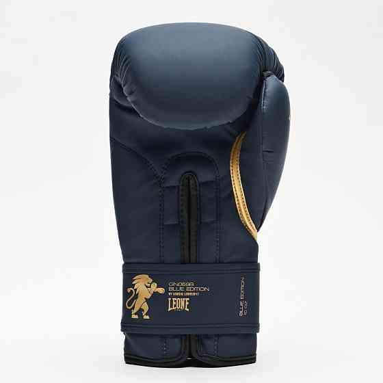 Боксерські рукавиці Leone GN059B Blue Edition 12 унцій (капу в комплекті) Кам'янське