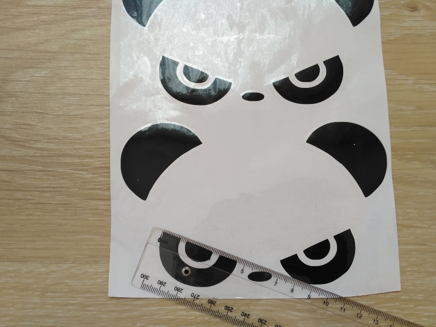 Наклейки на авто Панда Черная на зеркала заднего в Киев - изображение 4