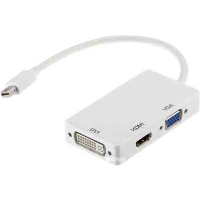 Порт-репликатор PowerPlant mini Display Port — HDMI, DVI, VGA (3 в 1) (CA910946) Винница