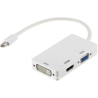 Порт-репликатор PowerPlant mini Display Port — HDMI, DVI, VGA (3 в 1) (CA910946) Винница - изображение 1