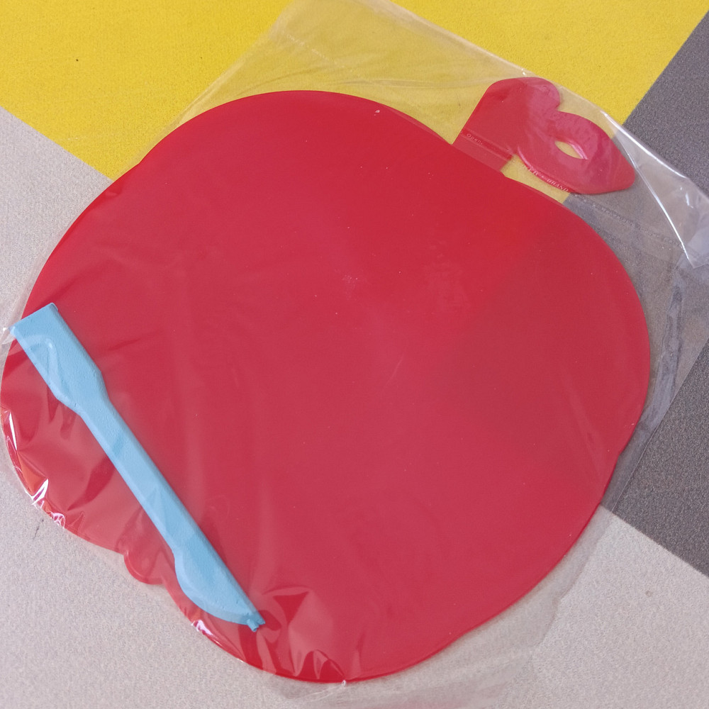 Дошка для пластиліну ЯБЛОКО зі стеком червона Київ - фото 1