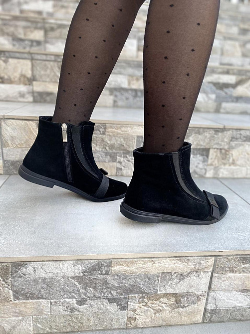 Maxi Жіночі черевики Maxi чорні натуральна замша 37-39р. (1105) Коломия - фото 8