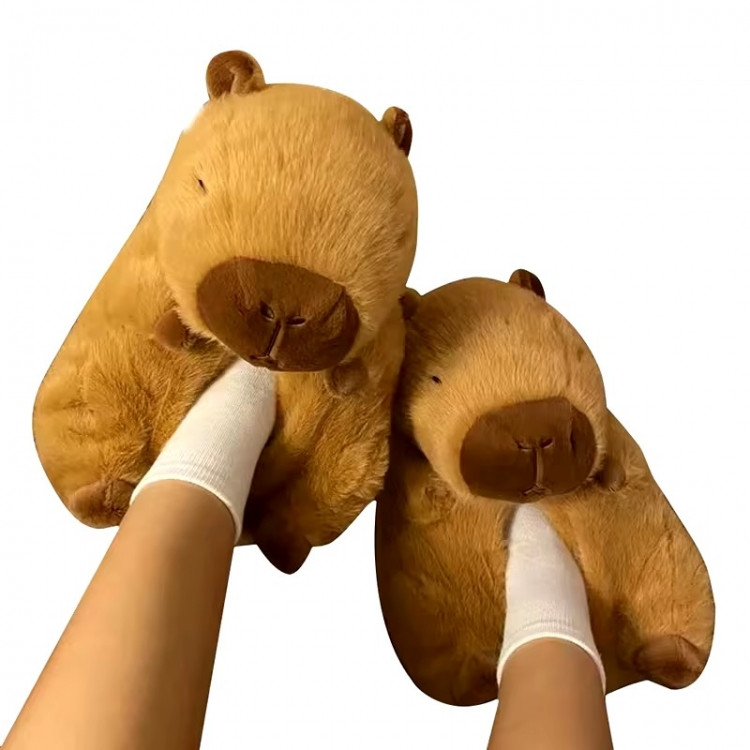 Домашние плюшевые тапочки Капибара Винница - изображение 1