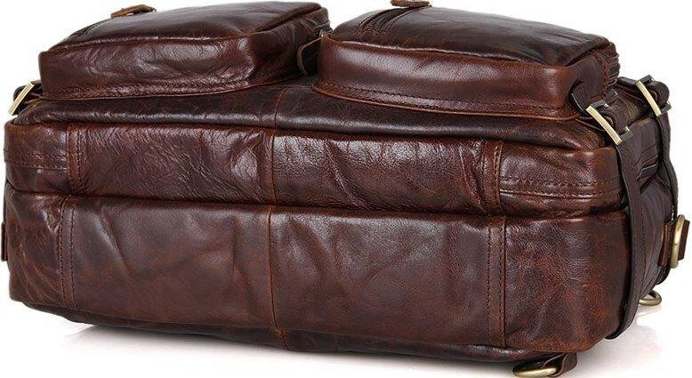Сумка мужская Vintage 14590 кожаная Коричневая Киев - изображение 5