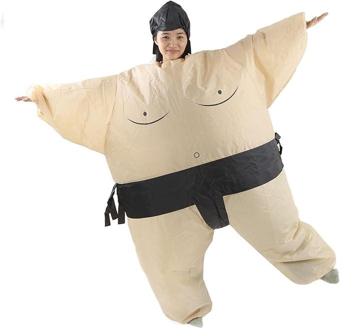 Костюм борця сумо надувний для дорослих, гумористичний образ для виступів, карнавалу, вечірок, Хелловіну 150–190 см Київ - фото 7