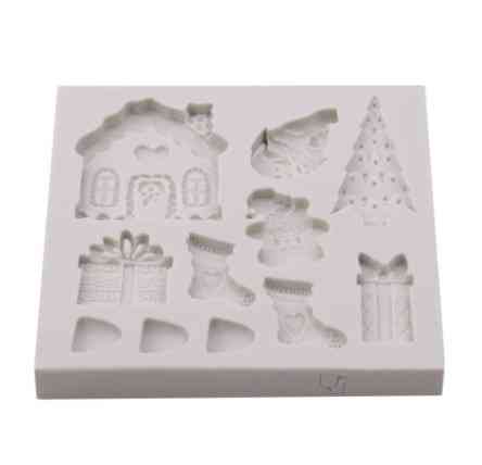 Молд новогодний 80 на 80 мм серый Киев