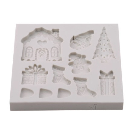 Молд новогодний 80 на 80 мм серый Киев - изображение 4