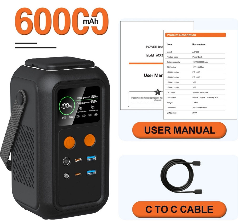 Зарядная станция/повербанк CTOLITY/Asperx AXP200 + зарядник. Харьков - изображение 8
