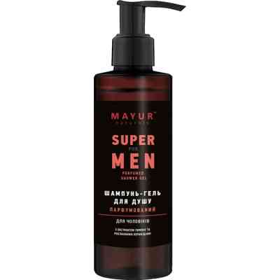 Гель для душа Mayur Super For Men 3 в 1 Парфюмированный для мужчин 200 мл (4820230954975) Винница