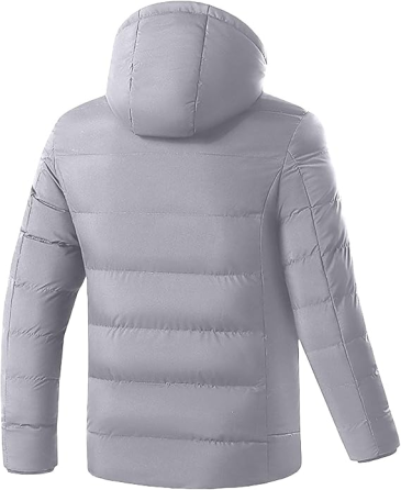 Куртка-парка з підігрівом 15 зон, Softshell, 3 режими, USB, біла, вітрозахисна, з капюшоном, унісекс Київ