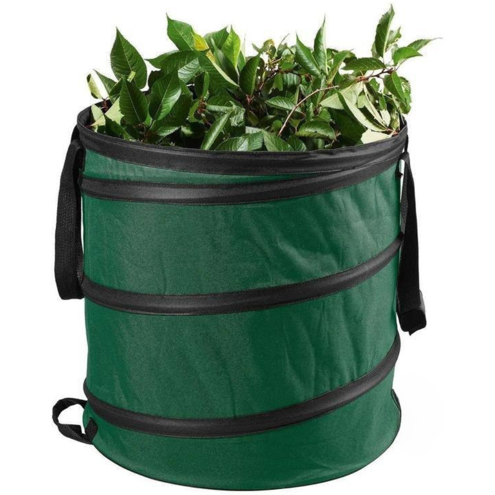 Мешок-сумка садовый для мусора тканевый многоразовый с ручкаками складываемый, для сада и огорода объёмом 86 л Каменец-Подольский - изображение 1