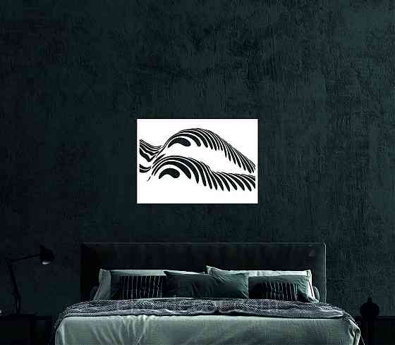 Декоративное настенное Панно «Девушка» , Декор на стену 90*63 см, Белый Киев