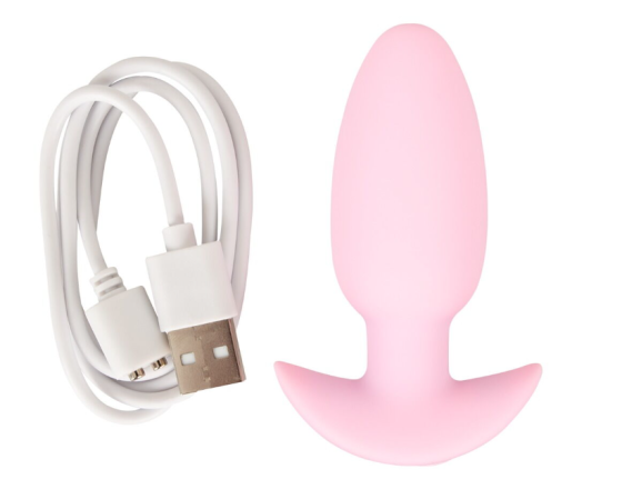 Анальна пробка з вібрацією Vibrating Mini Butt Plug Rose Sex Aura Київ