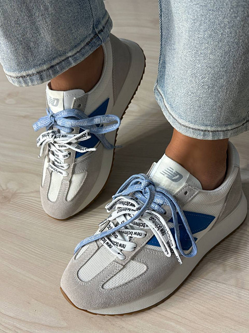 Кросівки жіночі Hengji 23-23 комбіновані замша з сіткою подвійний шнурок сірі, 40, 25 см Київ - фото 1