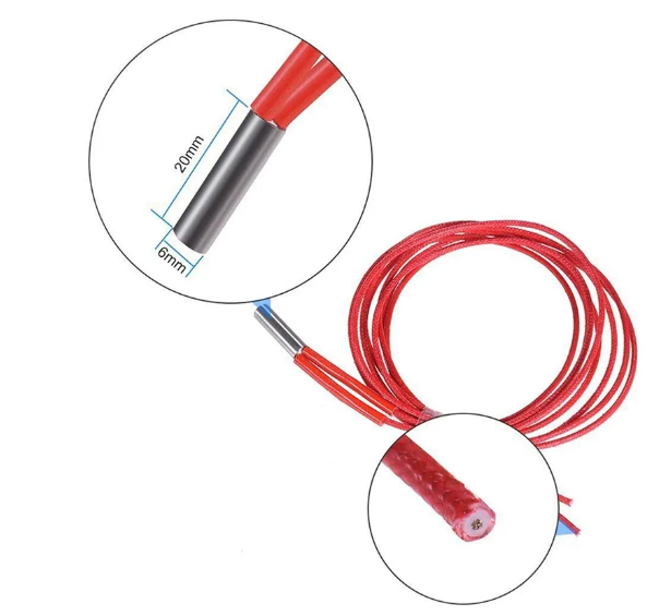 Нагрівач і термістор (по 3 шт.) нагрівального блоку для 3d принтера Ender-3 Ender-3 Pro Київ - фото 3