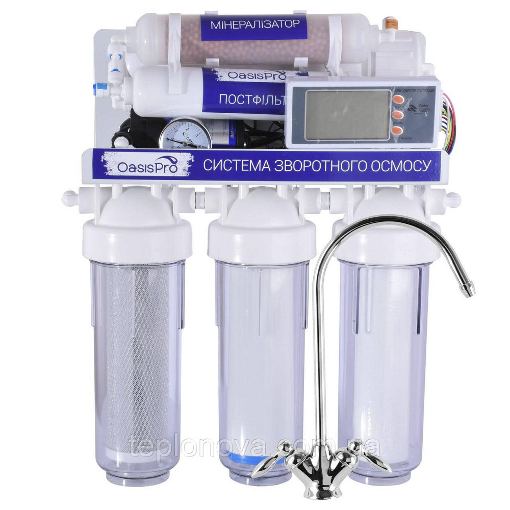 Система обратного осмоса OasisPro, насос + ПЛАСТ. бак, минерализатор, блок управления BSL02M-RO-75 Черновцы - изображение 1