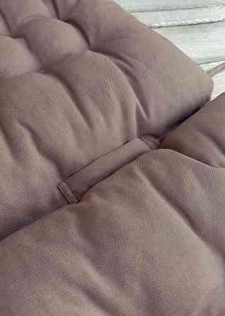 Подушка для стільців (50x120х8 см) подвійна Decorator Sawana колір пудровий 84-138 Київ