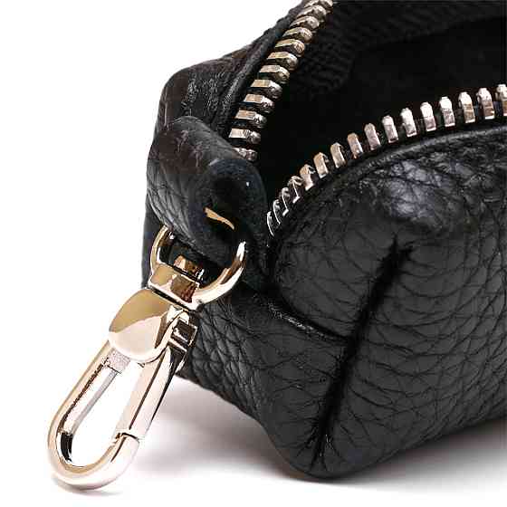 Кожаная ключница унисекс Shvigel 16536 Черный Киев