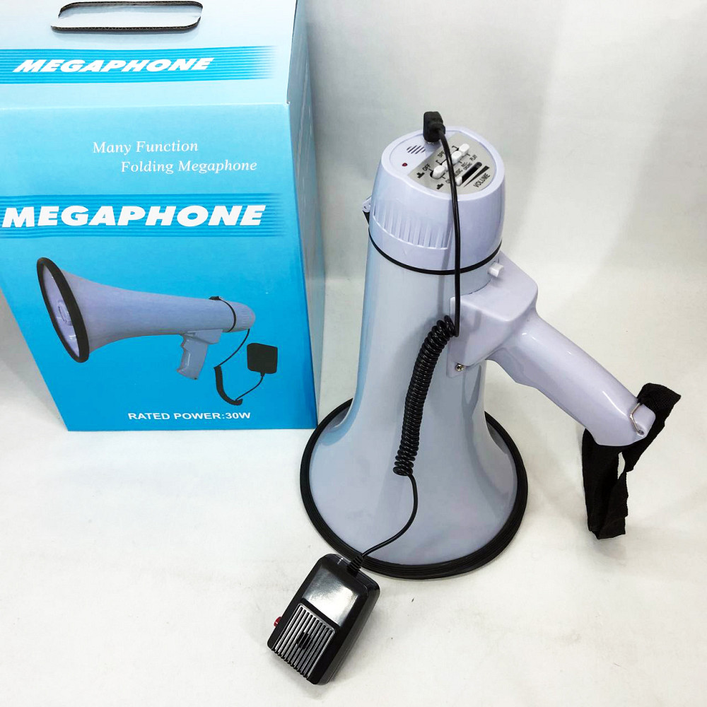 Електричний мегафон з потужним звуком, Гучномовець з акумуляторомГучномовець для вулиці KF-61 Львів - фото 10