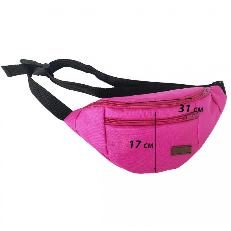 Поясная сумка на 2 отделения X002-pink (Розовый) Сумы - изображение 2
