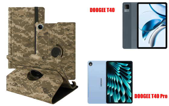 Чехол Spinner360 для планшета Doogee T40, цвет Klasika Хаки Киев