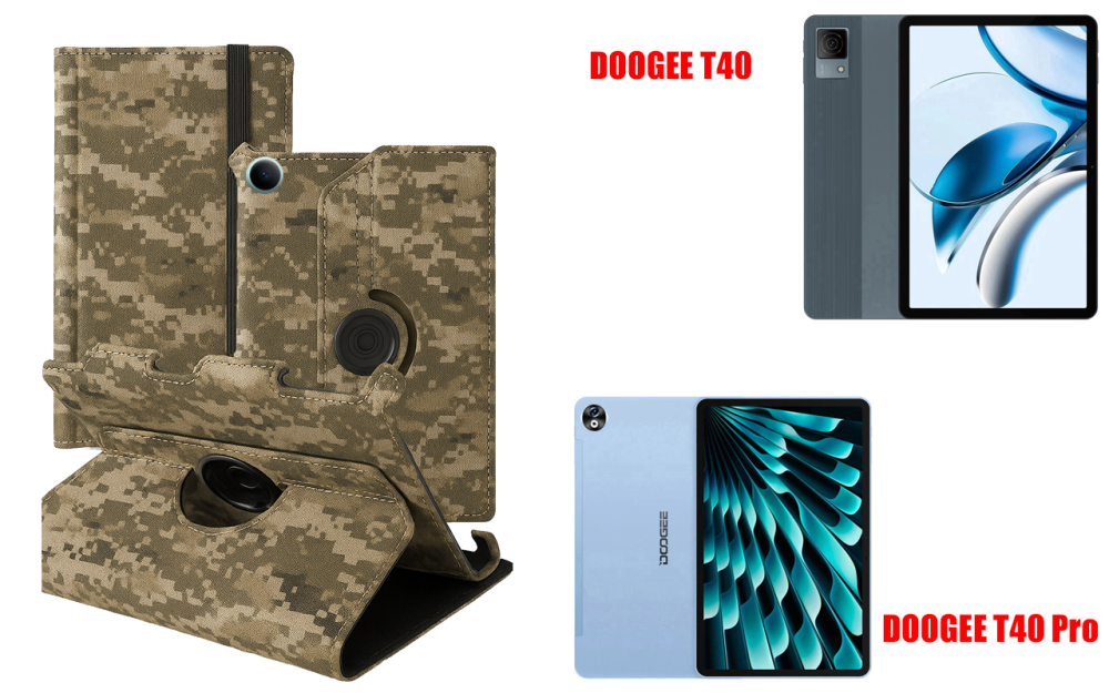 Чехол Spinner360 для планшета Doogee T40, цвет Klasika Хаки Киев - изображение 1