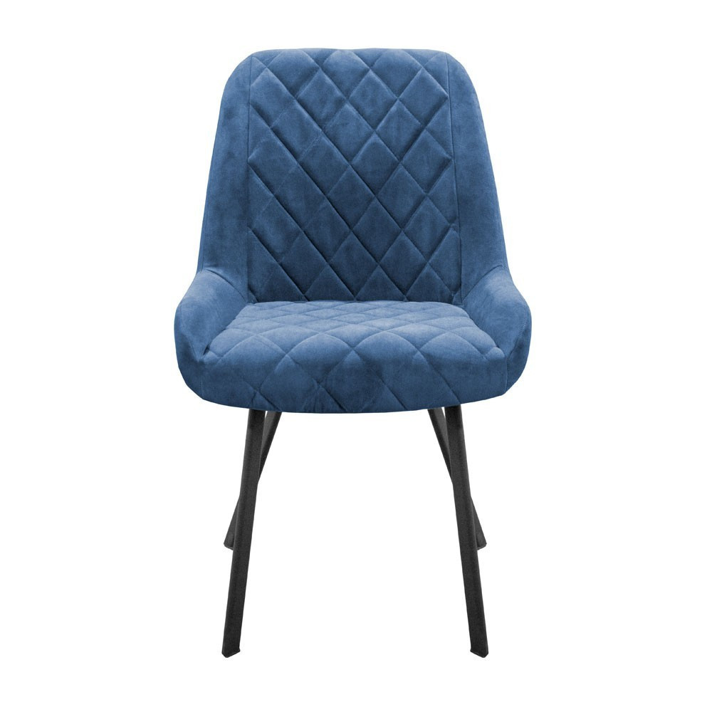 Стул кресло мягкий EmmyDesign Beatrice 65 плоские ножки Синий Киев - изображение 2