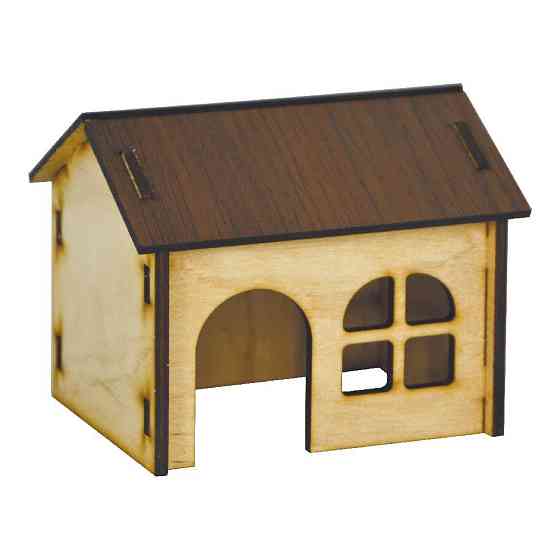 Дерев'яний будинок (Д014) для хом'яків, Лорі Київ