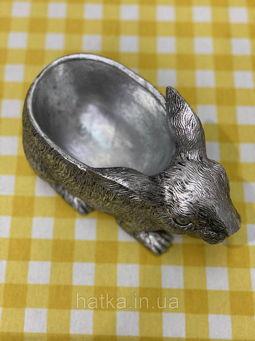 Підставка під ключі прикраси декор срібло "Зайчик" 23,7*13*11,2 см Київ - фото 2