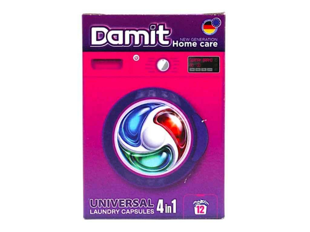 Капсули для прання 12шт Універсальні 4в1 ТМ Damit Київ - фото 1