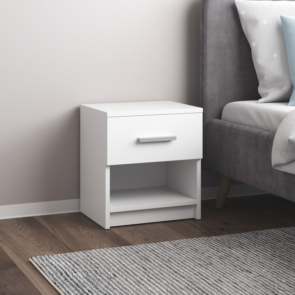 Тумба прикроватная VAYS, в спальню M-48 Белый Львов - изображение 1