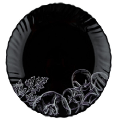 Салатник Vittora Овочевий Етюд Black Wave 17,5 см (V-175Bvs) Винница - изображение 1