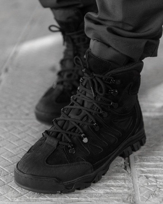 Зимние тактические ботинки weightlessness на флисе black  ВТ0460 Одесса - изображение 2