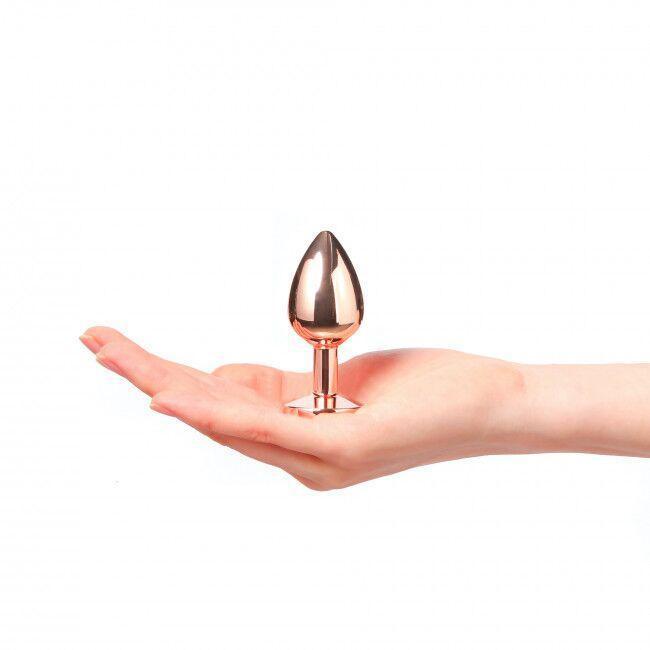Металлическая анальная пробка с украшением в виде кристалла Dorcel - Diamond Plug Rose Gold S Sex Aura Киев - изображение 4