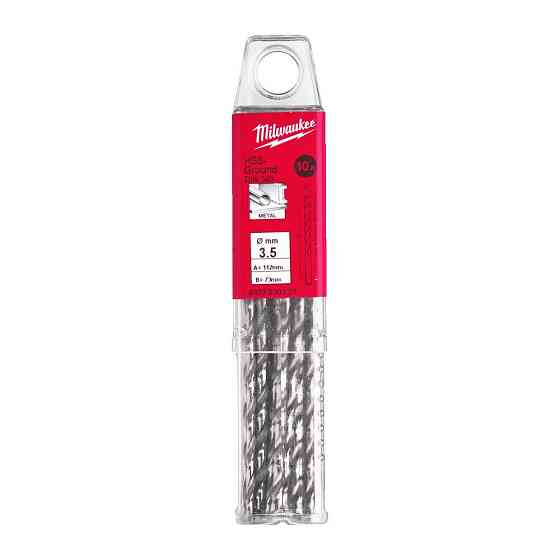 Свердло по металу HSS-G MILWAUKEE DIN340, діаметр 3,5 x 112 мм, (10шт) Одеса