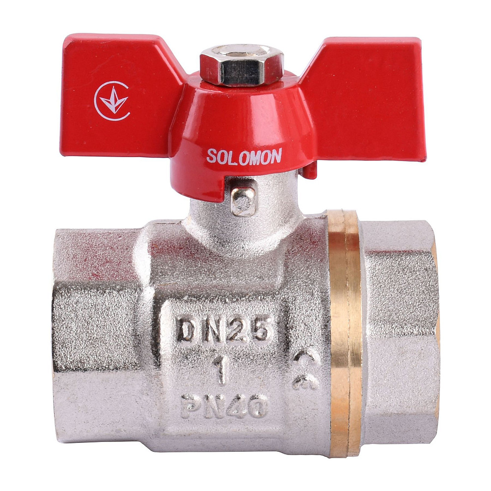 Кран кульовий прямий SOLOMON 1″ ВВ КБ PN40 В1007 Тернополь - изображение 1