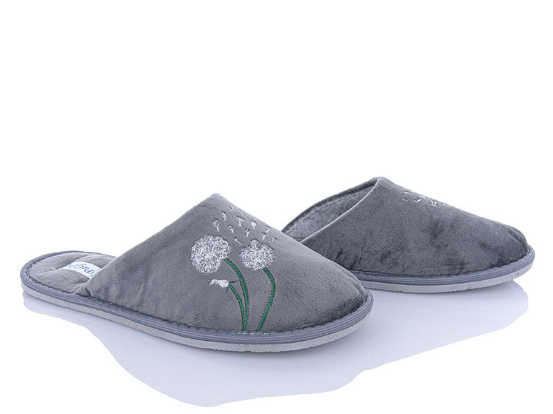 Тапочки жіночі сірий велюр теплі Кульбаба "PaGo" Одеса - фото 3