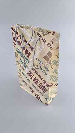 Новорічні пакети для подарунків, середній 17x26x8-038 (12 шт.) Харків