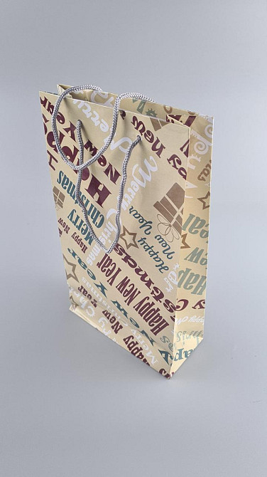 Новорічні пакети для подарунків, середній 17x26x8-038 (12 шт.) Харків - фото 1