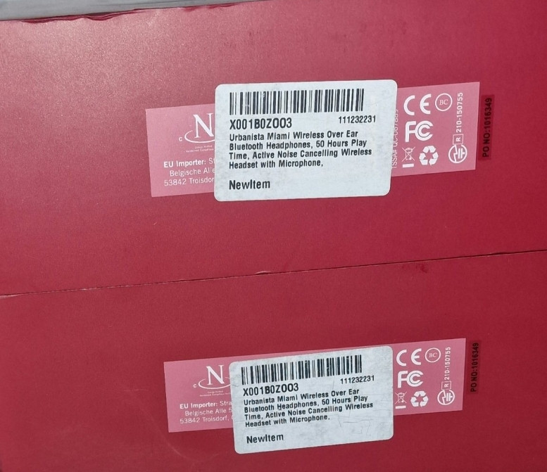 Навушники Urbanista Miami Hybrid ANC Ruby Red. Харків - фото 1