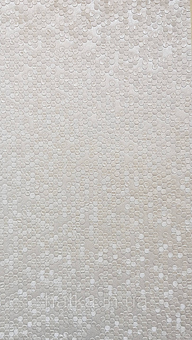 Шпалери вінілові на флізеліні AdaWall Signature1.06х10 точки маленькі круги структурні сірі сріблясті 3д Київ - фото 1