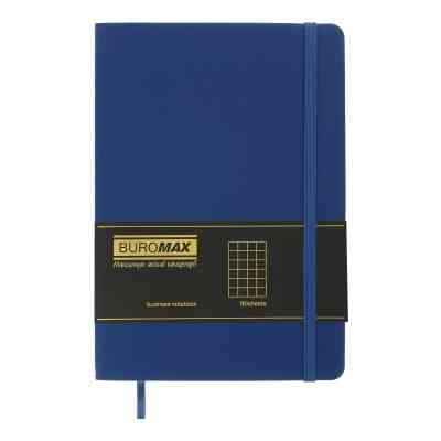 Книга записна Buromax Touch Me 96 аркушів А5 у клітинку синій (BM.295102-02) Вінниця