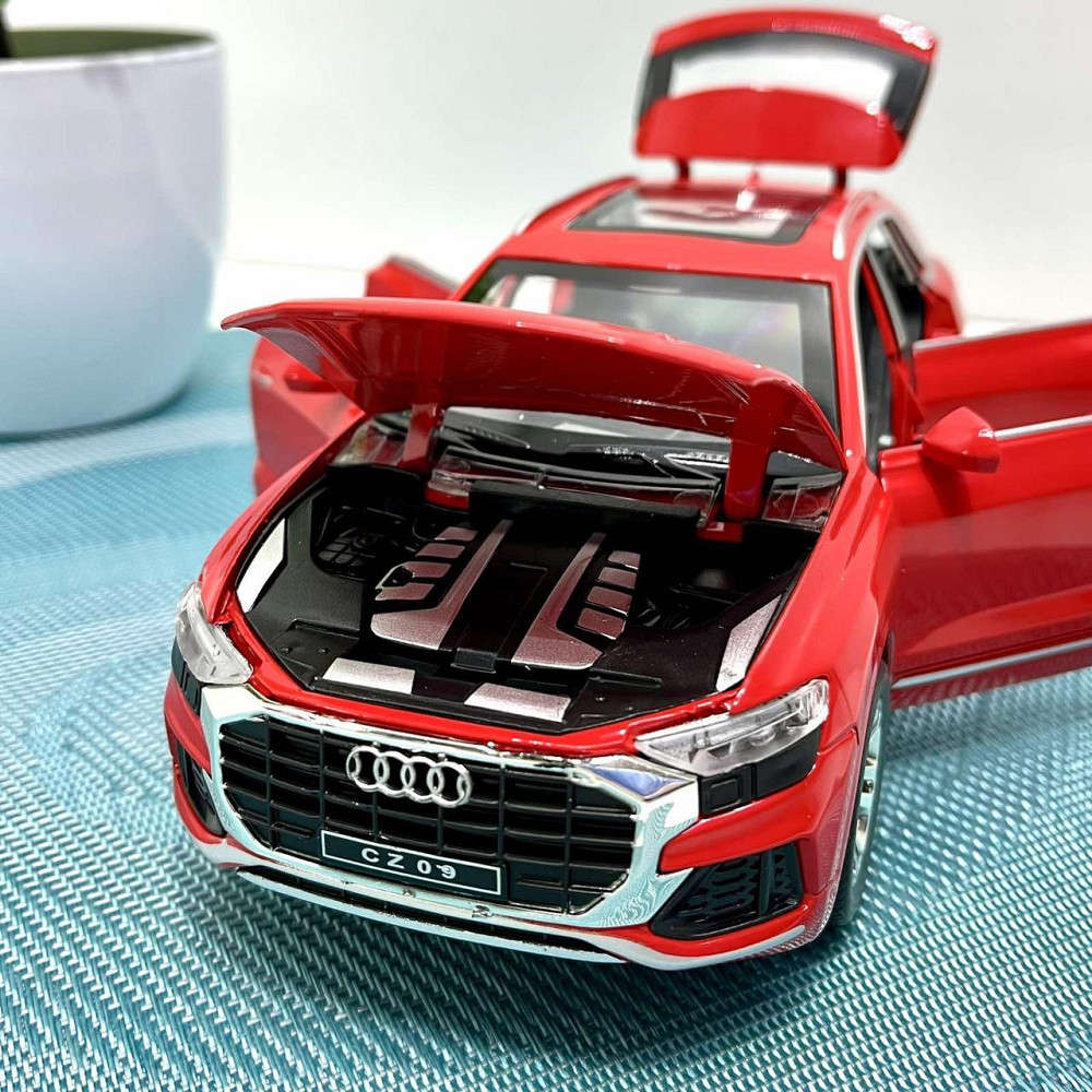 Машинка металева TK Union Group Audi Q8 відчиняються двері капот багажник масштаб 1:24 Червона (GT-5250) Чернигов - изображение 8