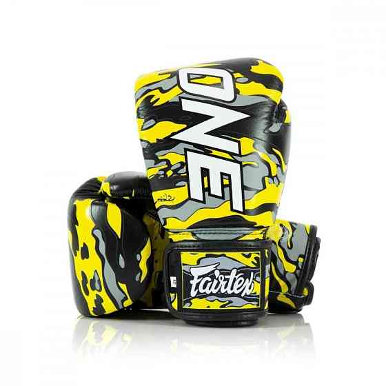Боксерські рукавиці Fairtex BGV-ONE X STBG (натуральна шкіра) 12 унцій (бинти в комплекті) Каменское