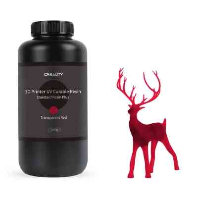 Фотополимерная смола Creality Resin, LCD Standard Plus 1кг, red, transparent (3302020088) Винница
