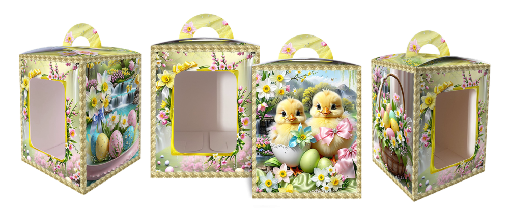 Коробка під великодня Великодня 14 см * 14 см*18,7 см (400 гм) No5 (1 шт.) Харків - фото 2