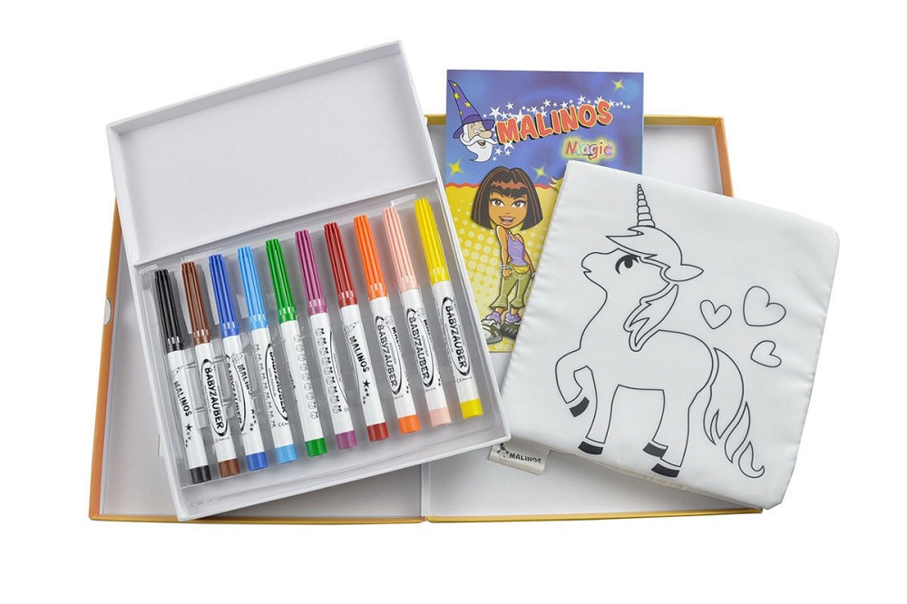 Фломастери для малюків MALINOS Babyzauber 10 шт + м'яка розмальовка, що миється Киев - изображение 1